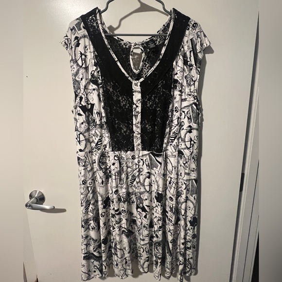 Disney Black and White Lace Dress - Picture 1 of 5